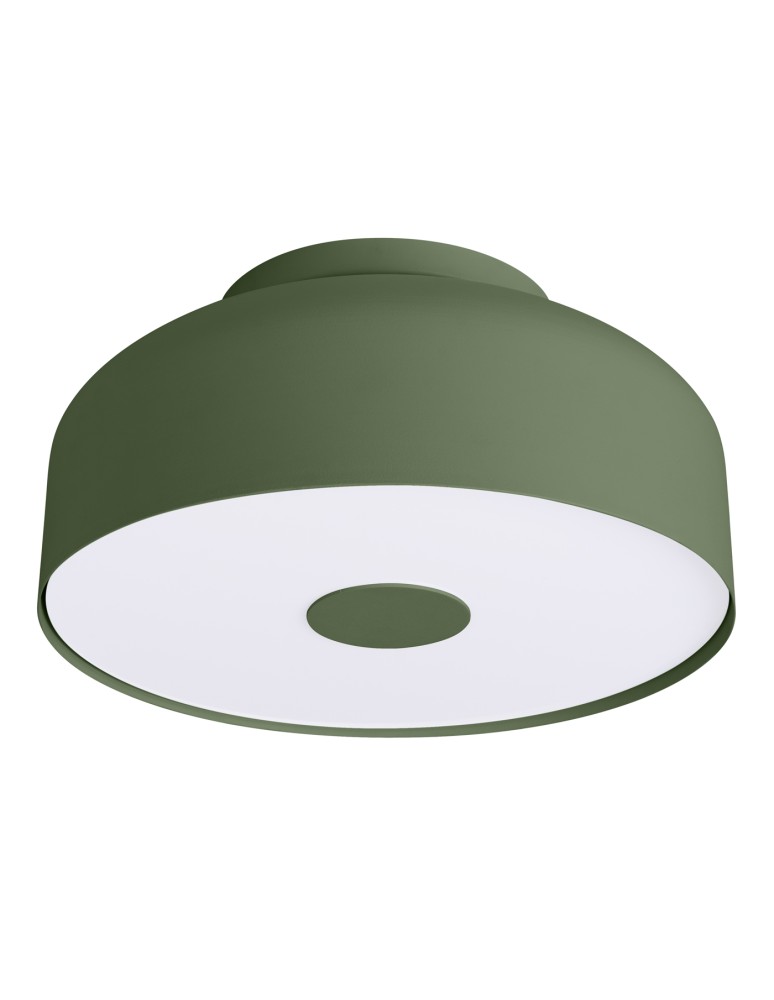 Round ceiling lamps - Sollux Plafond OMIQ olive green SL.1680 - product kolory-swiatla.pl 1