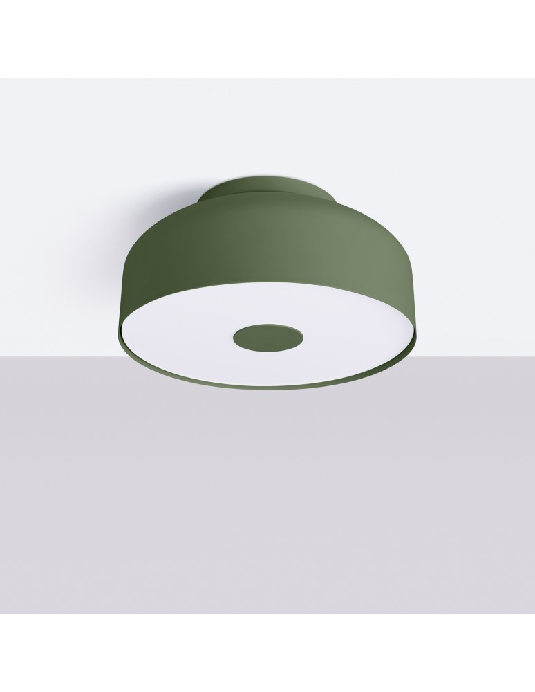 Round ceiling lamps - Sollux Plafond OMIQ olive green SL.1680 - product kolory-swiatla.pl 2
