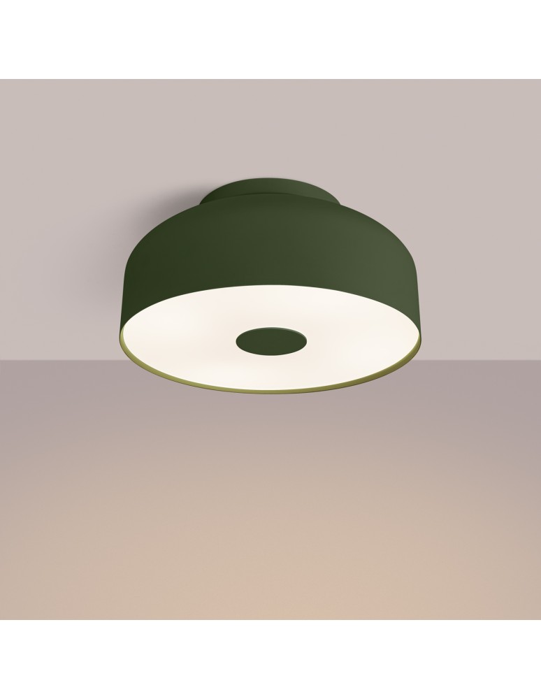 Round ceiling lamps - Sollux Plafond OMIQ olive green SL.1680 - product kolory-swiatla.pl 3