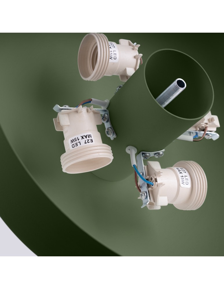 Round ceiling lamps - Sollux Plafond OMIQ olive green SL.1680 - product kolory-swiatla.pl 7