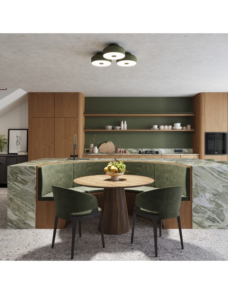 Round ceiling lamps - Sollux Plafond OMIQ olive green SL.1680 - product kolory-swiatla.pl 11