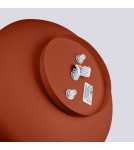 Round ceiling lamps - Sollux Plafond OMIQ ochre red SL.1681 - product 6