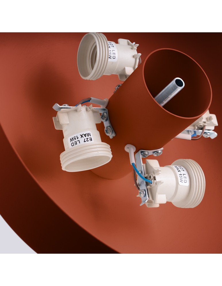 Round ceiling lamps - Sollux Plafond OMIQ ochre red SL.1681 - product kolory-swiatla.pl 7