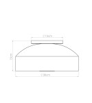 Round ceiling lamps - Sollux Plafond OMIQ ochre red SL.1681 - product 8