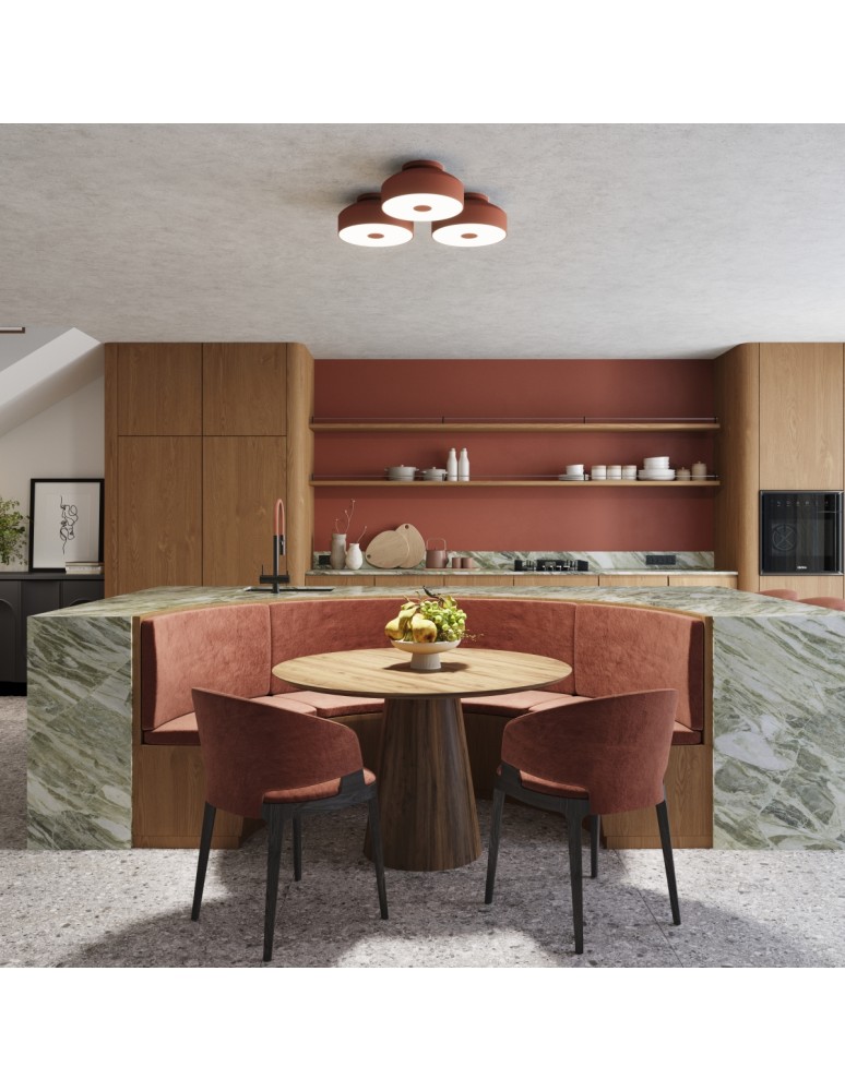 Round ceiling lamps - Sollux Plafond OMIQ ochre red SL.1681 - product kolory-swiatla.pl 11