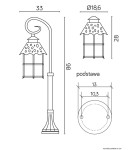 Standing garden lamps - SU-MA Toledo K 5002/3 R Standing. - product 5