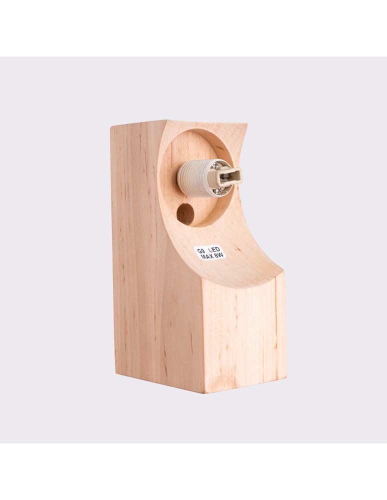 Wall lamps spheres - Sollux Wall lamp BULBO natural wood SL.1682 - product kolory-swiatla.pl 7