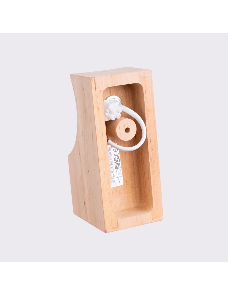 Wall lamps spheres - Sollux Wall lamp BULBO natural wood SL.1682 - product kolory-swiatla.pl 8