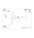 Wall lamps spheres - Sollux Wall lamp BULBO natural wood SL.1682 - product 10