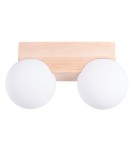 Wooden ceiling lamps - Sollux Plafond BULBO 2 natural wood SL.1683 - product 1