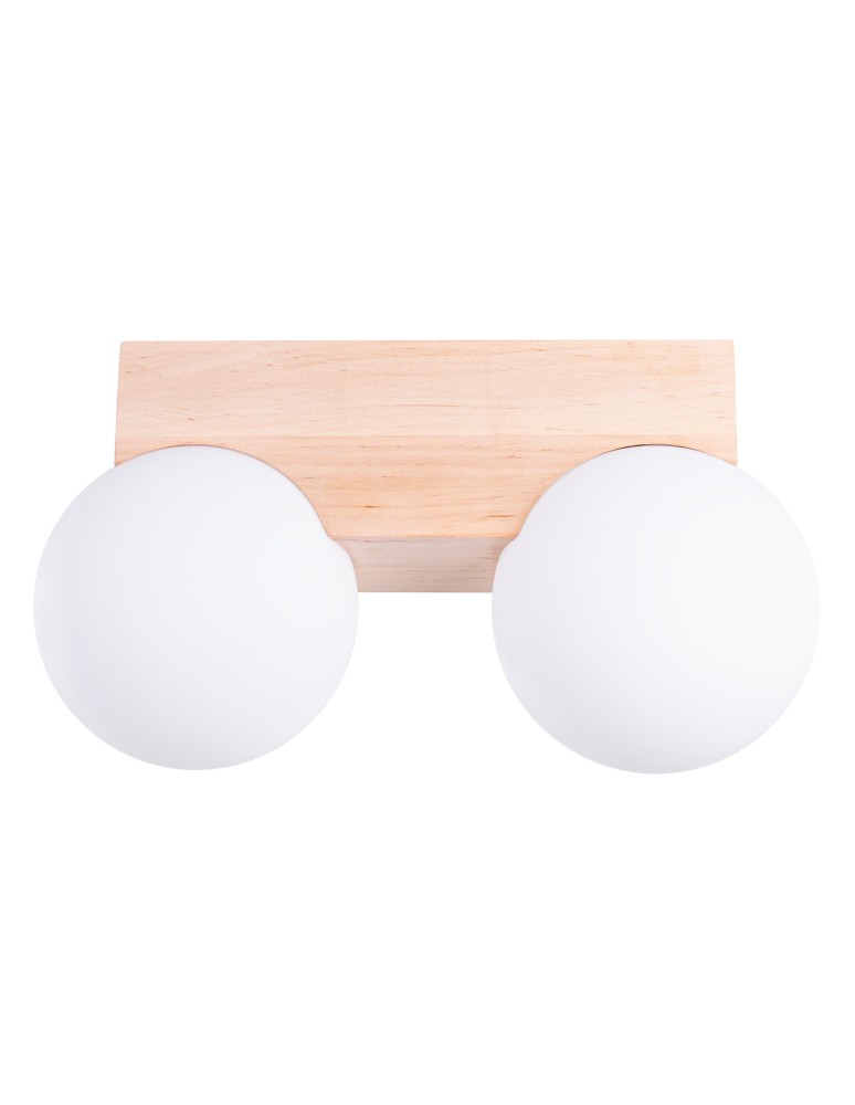 Wooden ceiling lamps - Sollux Plafond BULBO 2 natural wood SL.1683 - product kolory-swiatla.pl 1
