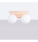 Wooden ceiling lamps - Sollux Plafond BULBO 2 natural wood SL.1683 - product 2