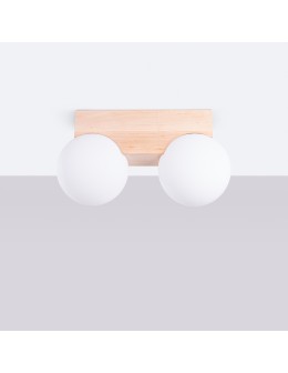 Sollux Plafon BULBO 2 naturalne drewno SL.1683 - produkt 2