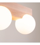 Wooden ceiling lamps - Sollux Plafond BULBO 2 natural wood SL.1683 - product 4