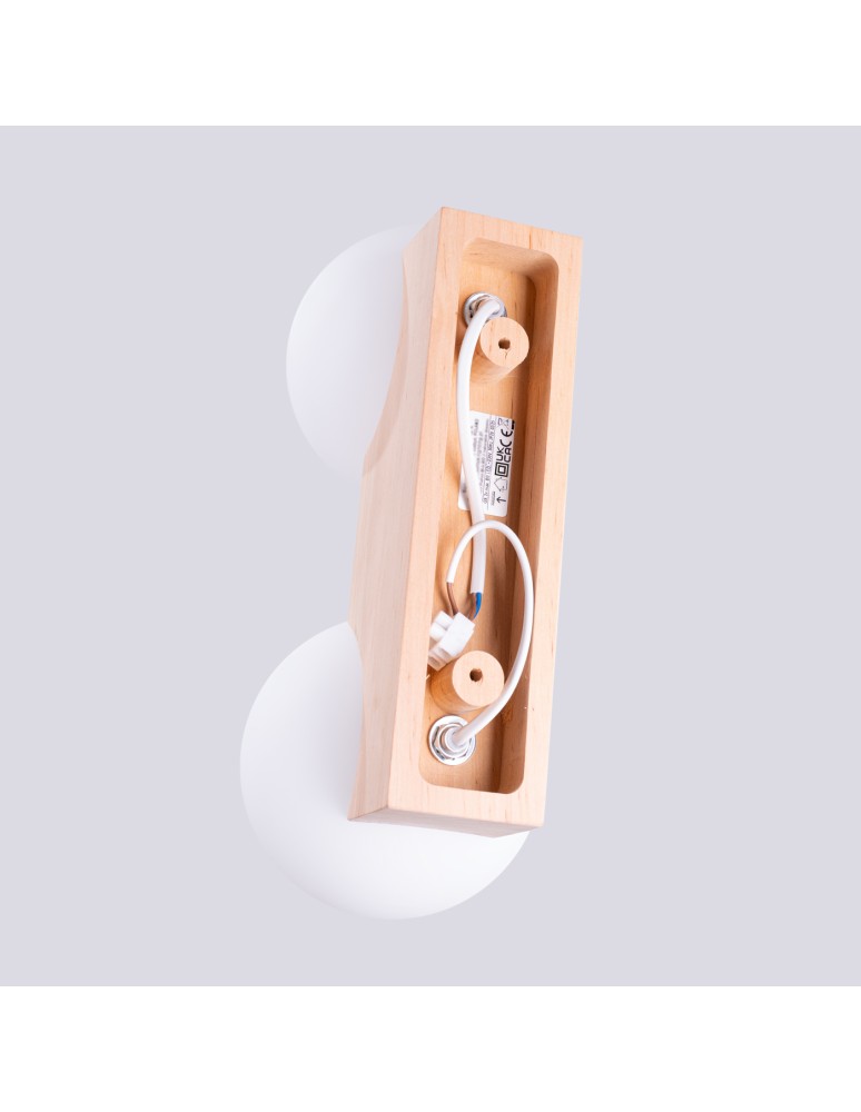 Wooden ceiling lamps - Sollux Plafond BULBO 2 natural wood SL.1683 - product kolory-swiatla.pl 7