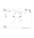 Wooden ceiling lamps - Sollux Plafond BULBO 2 natural wood SL.1683 - product 10