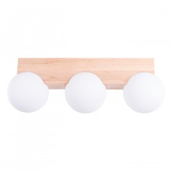 Sollux Plafon BULBO 3 naturalne drewno SL.1684