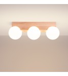 Wooden ceiling lamps - Sollux Plafond BULBO 3 natural wood SL.1684 - product 3