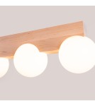 Wooden ceiling lamps - Sollux Plafond BULBO 3 natural wood SL.1684 - product 4