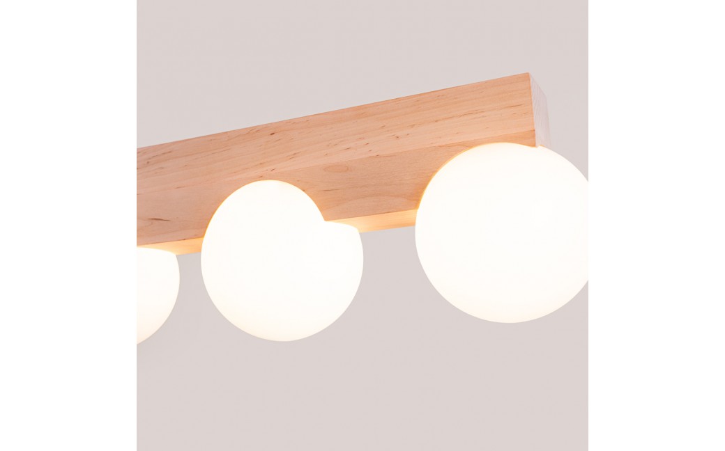 Sollux Plafon BULBO 3 naturalne drewno SL.1684