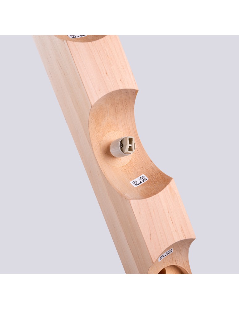 Wooden ceiling lamps - Sollux Plafond BULBO 3 natural wood SL.1684 - product kolory-swiatla.pl 6