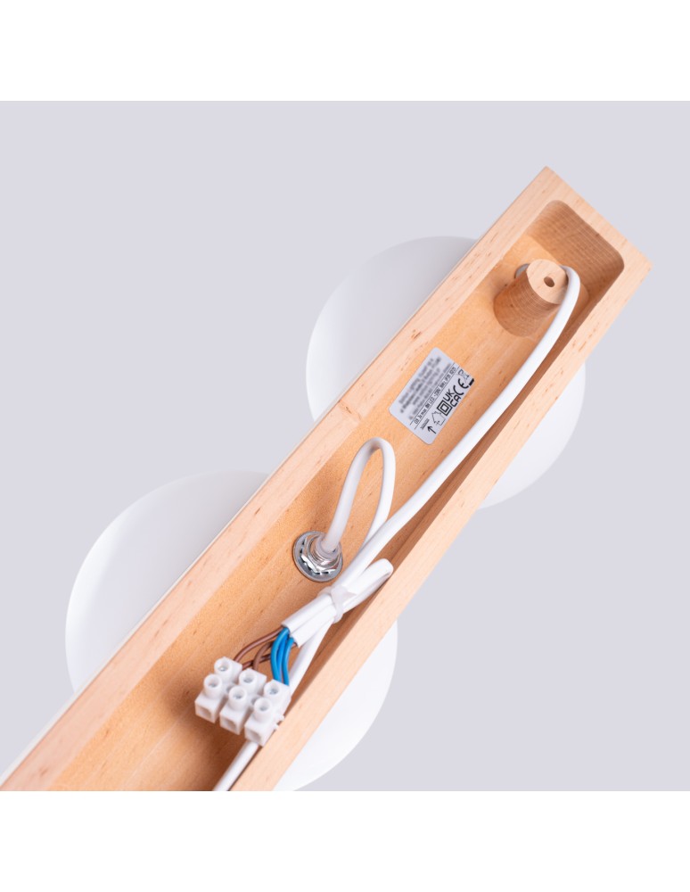 Wooden ceiling lamps - Sollux Plafond BULBO 3 natural wood SL.1684 - product kolory-swiatla.pl 7