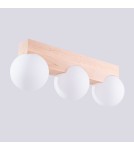 Wooden ceiling lamps - Sollux Plafond BULBO 3 natural wood SL.1684 - product 8