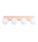 Wooden ceiling lamps - Sollux Plafond BULBO 4 natural wood SL.1685 - product 1