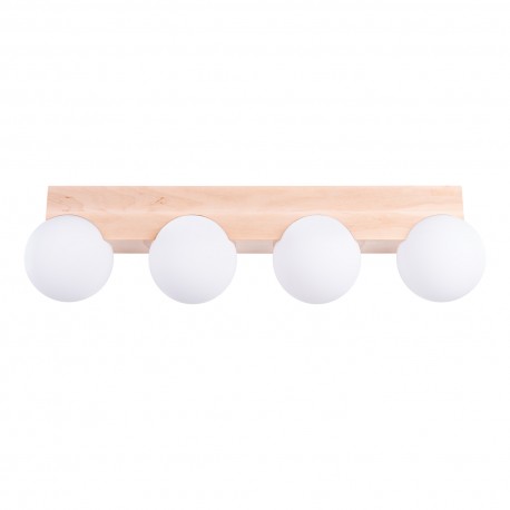 Sollux Plafon BULBO 4 naturalne drewno SL.1685