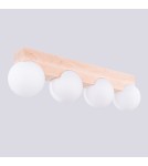 Wooden ceiling lamps - Sollux Plafond BULBO 4 natural wood SL.1685 - product 8