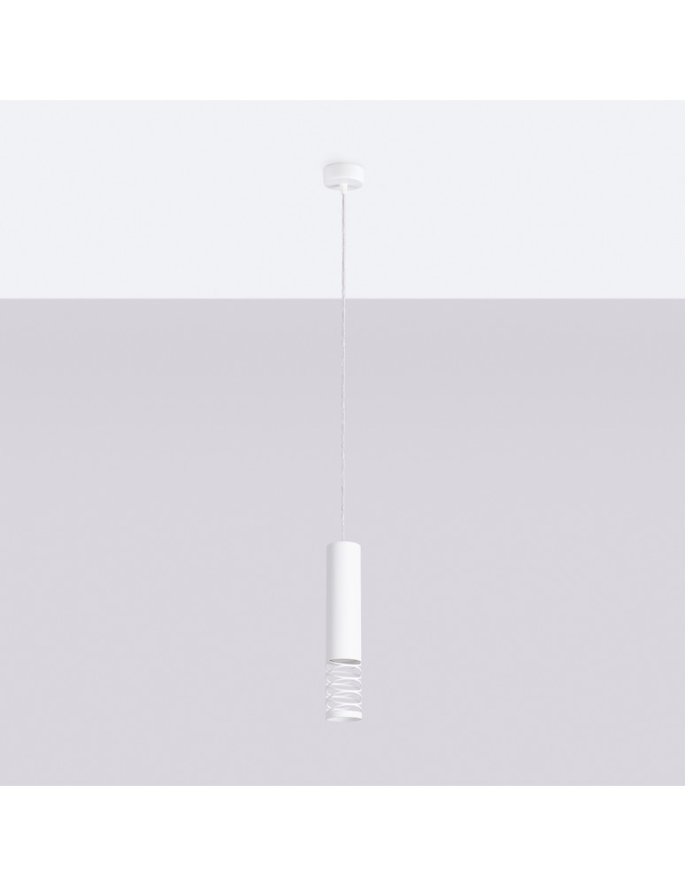 Pendant tube lamps - Sollux LAMI 1 pendant lamp white SL.1686 - product kolory-swiatla.pl 2
