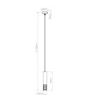Pendant tube lamps - Sollux LAMI 1 pendant lamp white SL.1686 - product 10