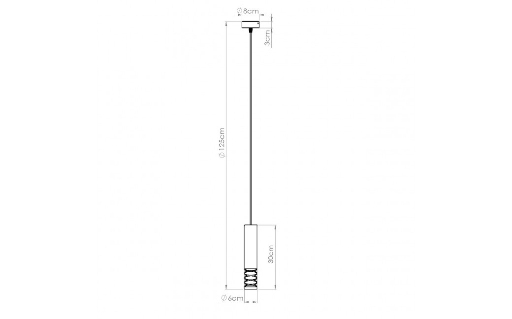 Sollux Lampa wisząca LAMI 1 biały SL.1686