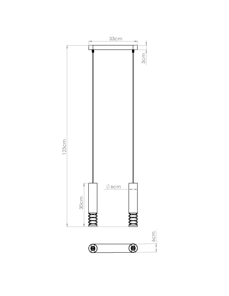 Pendant tube lamps - Sollux LAMI 2 pendant lamp white SL.1687 - product kolory-swiatla.pl 9