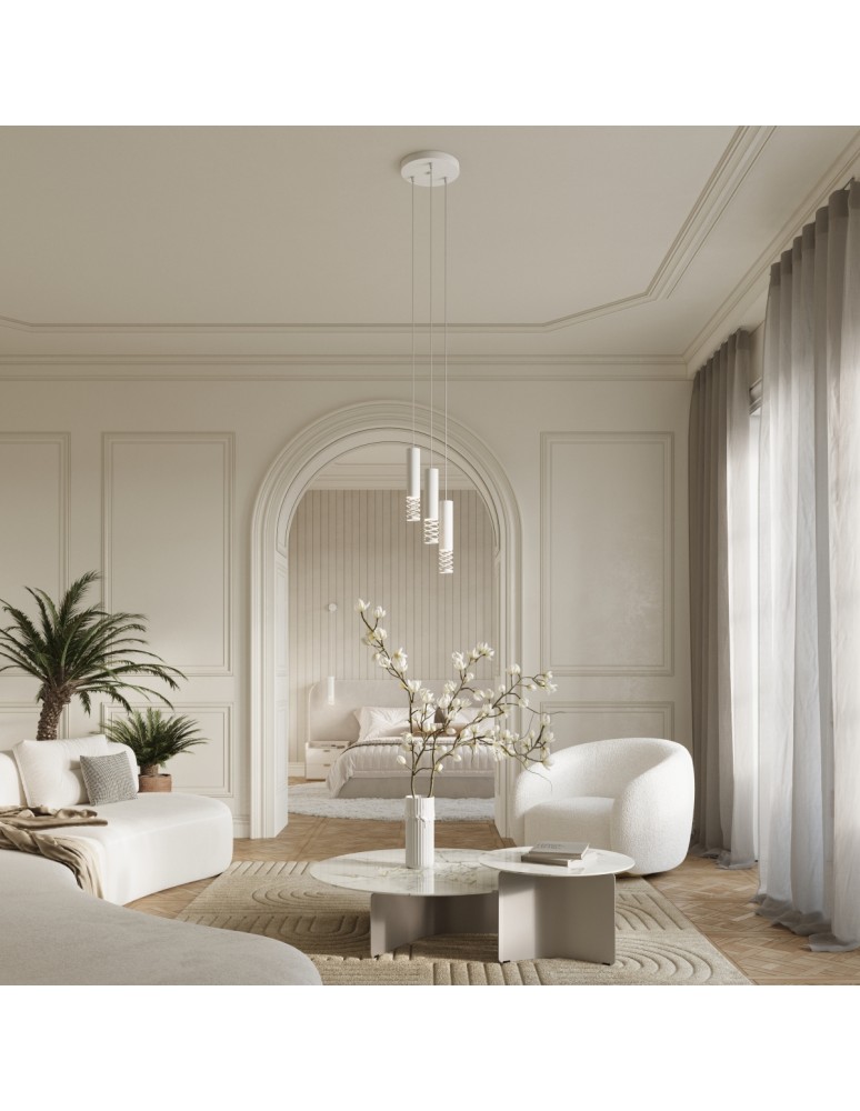 Pendant tube lamps - Sollux LAMI 3L pendant lamp white SL.1688 - product kolory-swiatla.pl 10