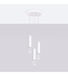 Pendant tube lamps - Sollux LAMI 3P pendant lamp white SL.1689 - product 2