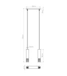 Pendant tube lamps - Sollux LIRO 2 pendant lamp white SL.1692 - product 10