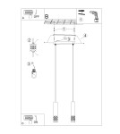 Pendant tube lamps - Sollux LIRO 2 pendant lamp white SL.1692 - product 11