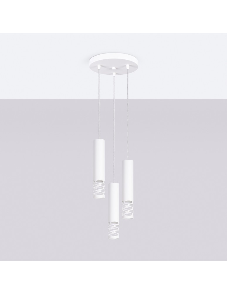 Pendant tube lamps - Sollux LIRO 3P pendant lamp white SL.1694 - product kolory-swiatla.pl 2