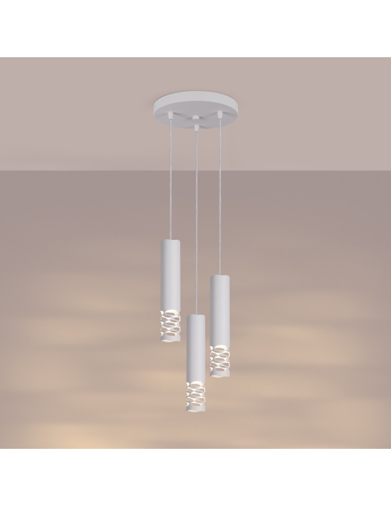 Pendant tube lamps - Sollux LIRO 3P pendant lamp white SL.1694 - product kolory-swiatla.pl 3