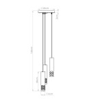 Pendant tube lamps - Sollux LIRO 3P pendant lamp white SL.1694 - product 10