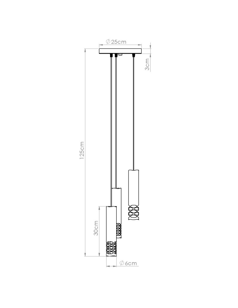 Pendant tube lamps - Sollux LIRO 3P pendant lamp white SL.1694 - product kolory-swiatla.pl 10