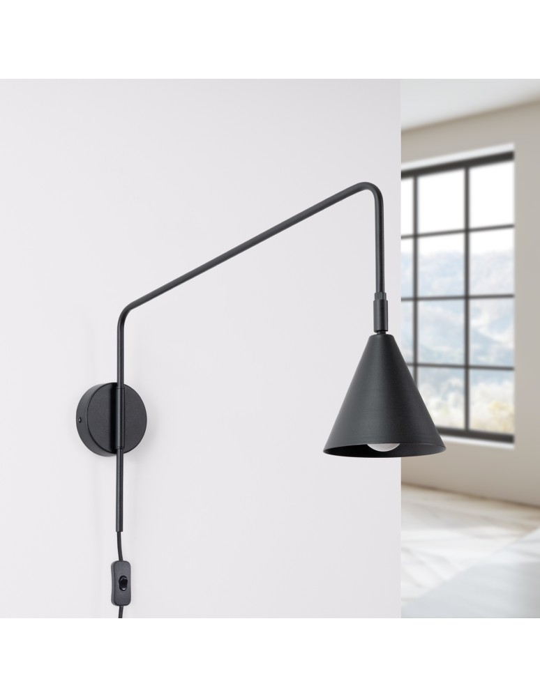 Cantilever wall lamps - Sollux NOX wall lamp black SL.1697 - product kolory-swiatla.pl 2