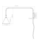 Cantilever wall lamps - Sollux NOX wall lamp gold SL.1698 - product 10