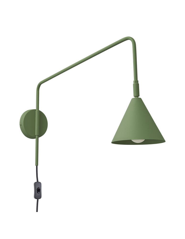 Cantilever wall lamps - Sollux Wall lamp NOX green olive SL.1700 - product kolory-swiatla.pl 1