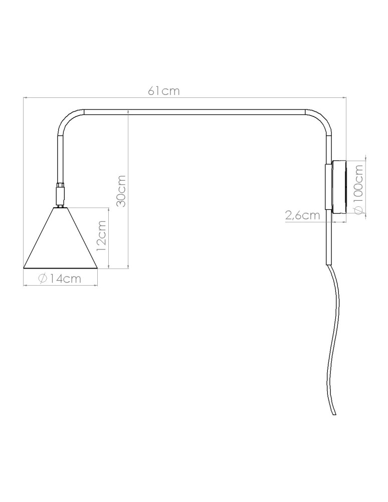 Cantilever wall lamps - Sollux Wall lamp NOX ochre red SL.1701 - product kolory-swiatla.pl 10