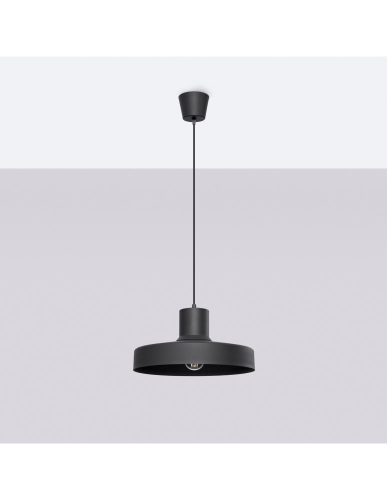 Scandinavian style pendant lamps - Sollux BILO pendant lamp black SL.1703 - product kolory-swiatla.pl 2