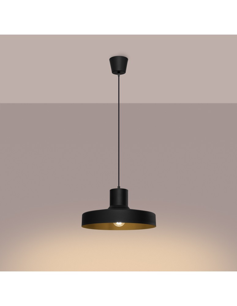 Scandinavian style pendant lamps - Sollux BILO pendant lamp black SL.1703 - product kolory-swiatla.pl 3