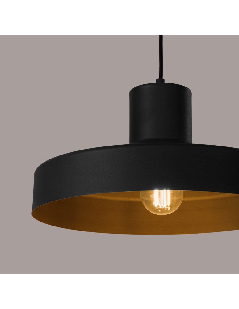 Scandinavian style pendant lamps - Sollux BILO pendant lamp black SL.1703 - product kolory-swiatla.pl 4
