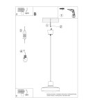 Scandinavian style pendant lamps - Sollux BILO pendant lamp black SL.1703 - product 11